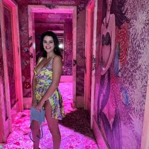 Selling this for love and lemons dress. It does have a slit and body suit.